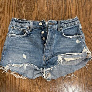 Reformation High Rise Jean Shorts Size 2